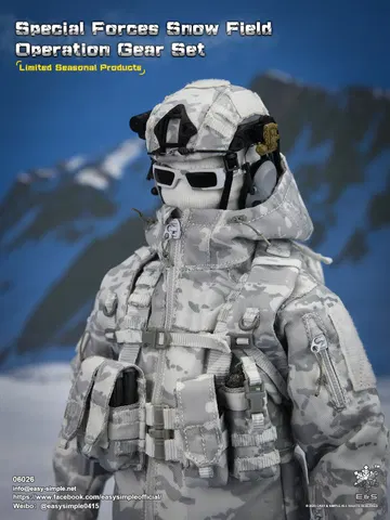 Special Forces Snow Field Operation Gear Set