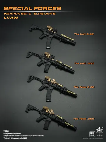 Special Forces Weapon Set C Elite Units LVAW