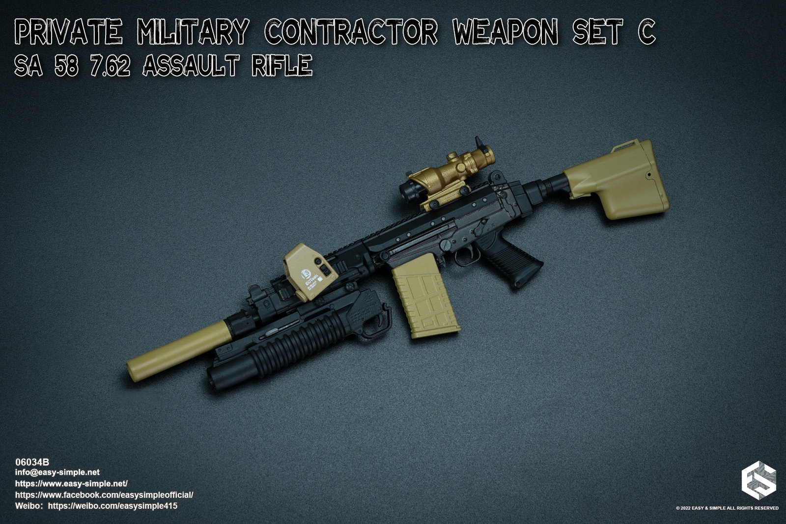 PMC Weapon Set C SA 58 7.62 Assault Rifle image 10
