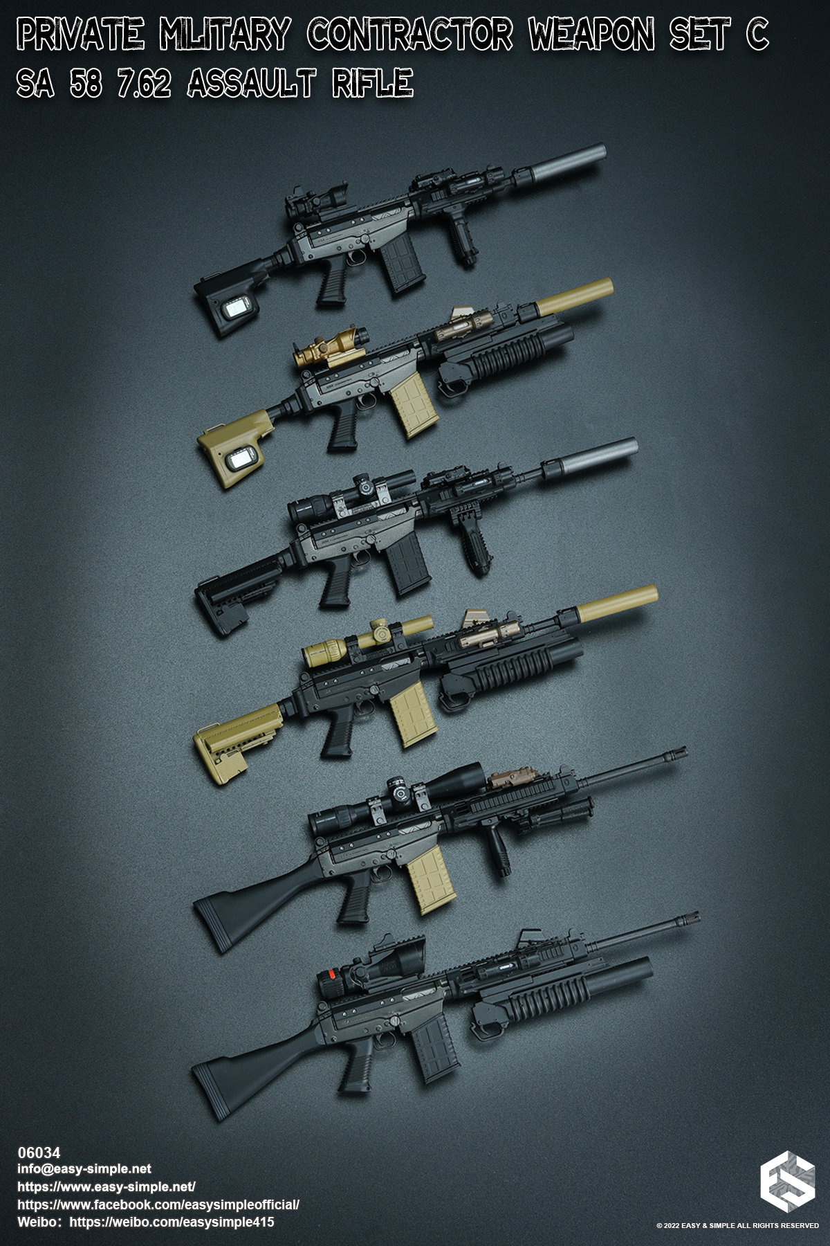 PMC Weapon Set C SA 58 7.62 Assault Rifle image 2