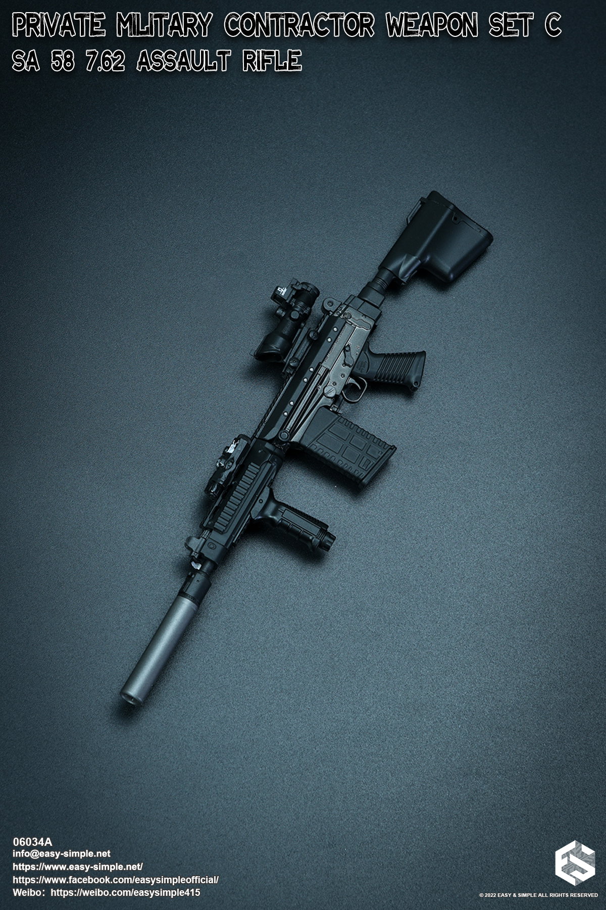PMC Weapon Set C SA 58 7.62 Assault Rifle image 3