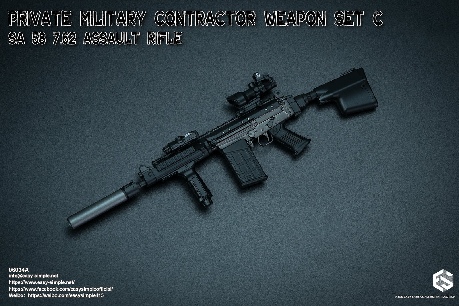 PMC Weapon Set C SA 58 7.62 Assault Rifle image 5