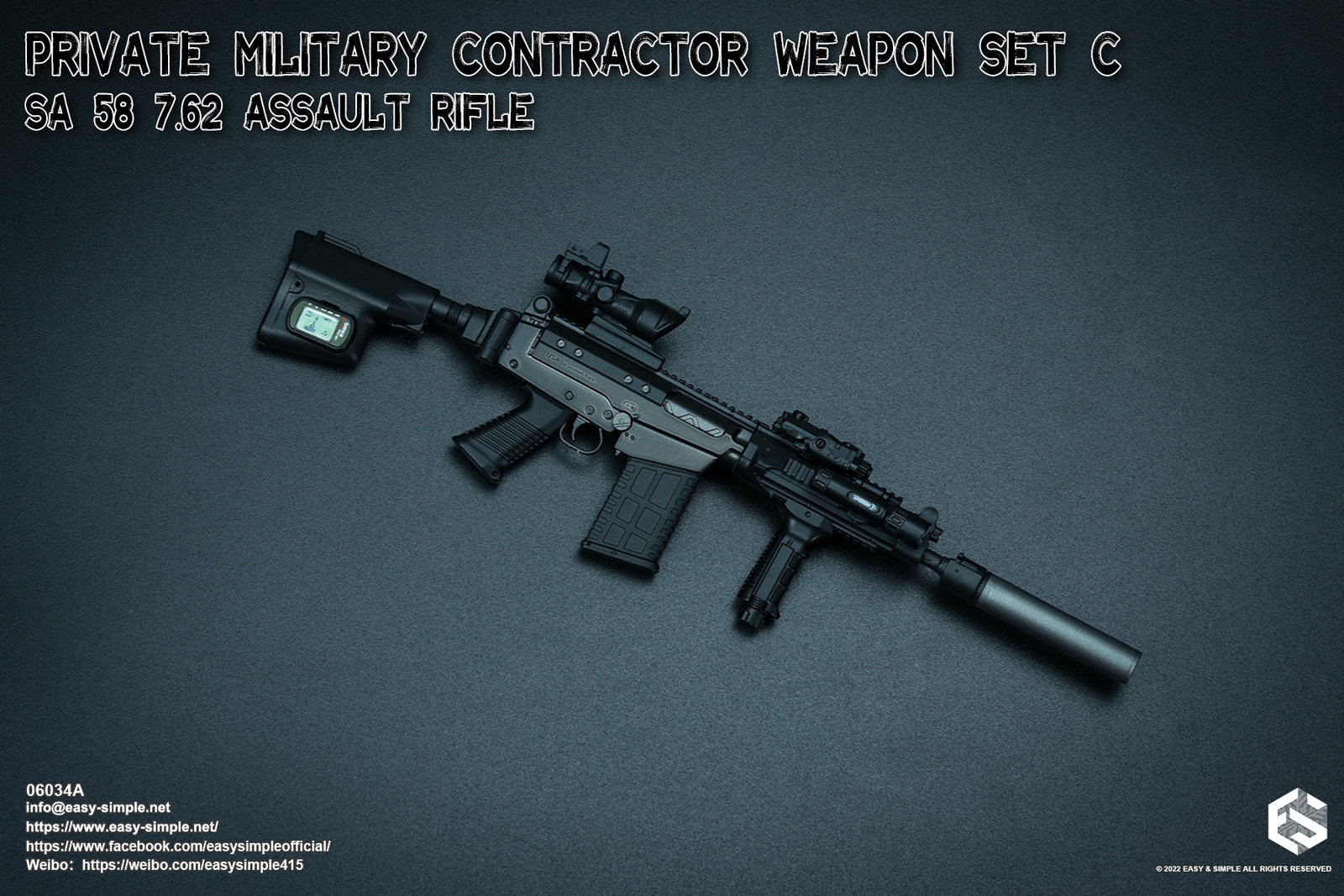 PMC Weapon Set C SA 58 7.62 Assault Rifle image 6