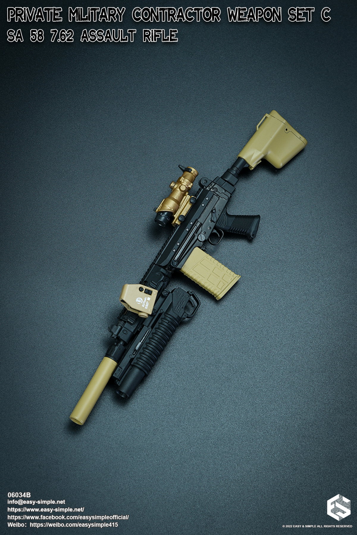 PMC Weapon Set C SA 58 7.62 Assault Rifle image 8
