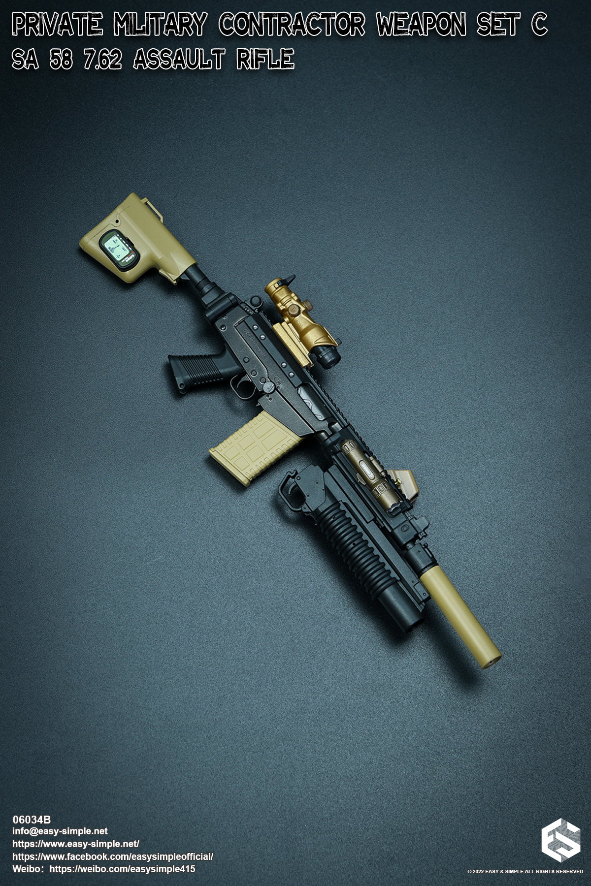 PMC Weapon Set C SA 58 7.62 Assault Rifle image 9