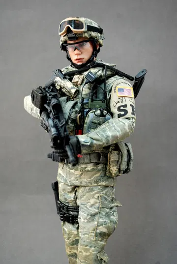 U.S.A.F. Airmen Security Force In Iraq
