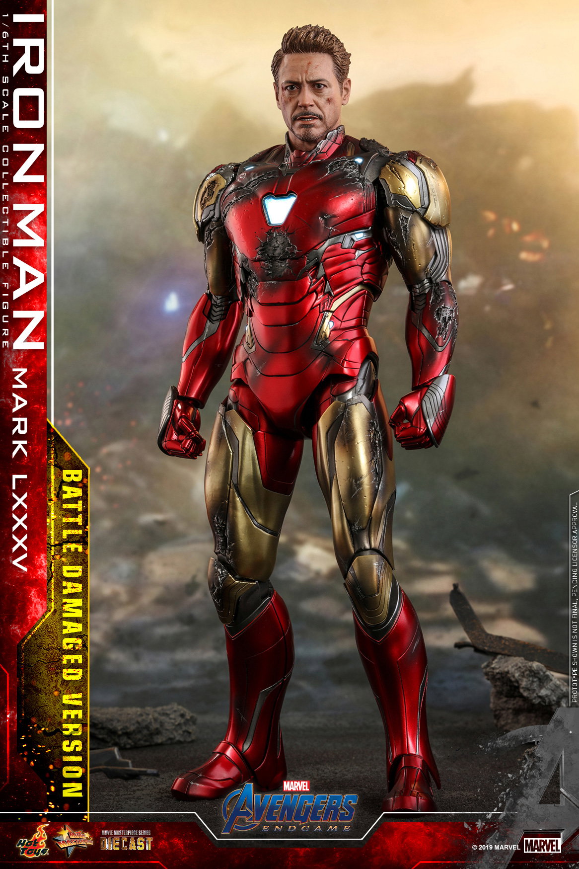 Avengers: Endgame - Iron Man Mark 85 (Battle Damaged Version) [With Bonus Accessory] image 3