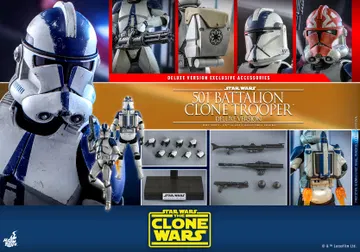 Star Wars: The Clone Wars - 501st Battalion Clone Trooper [With Bonus Accessories]