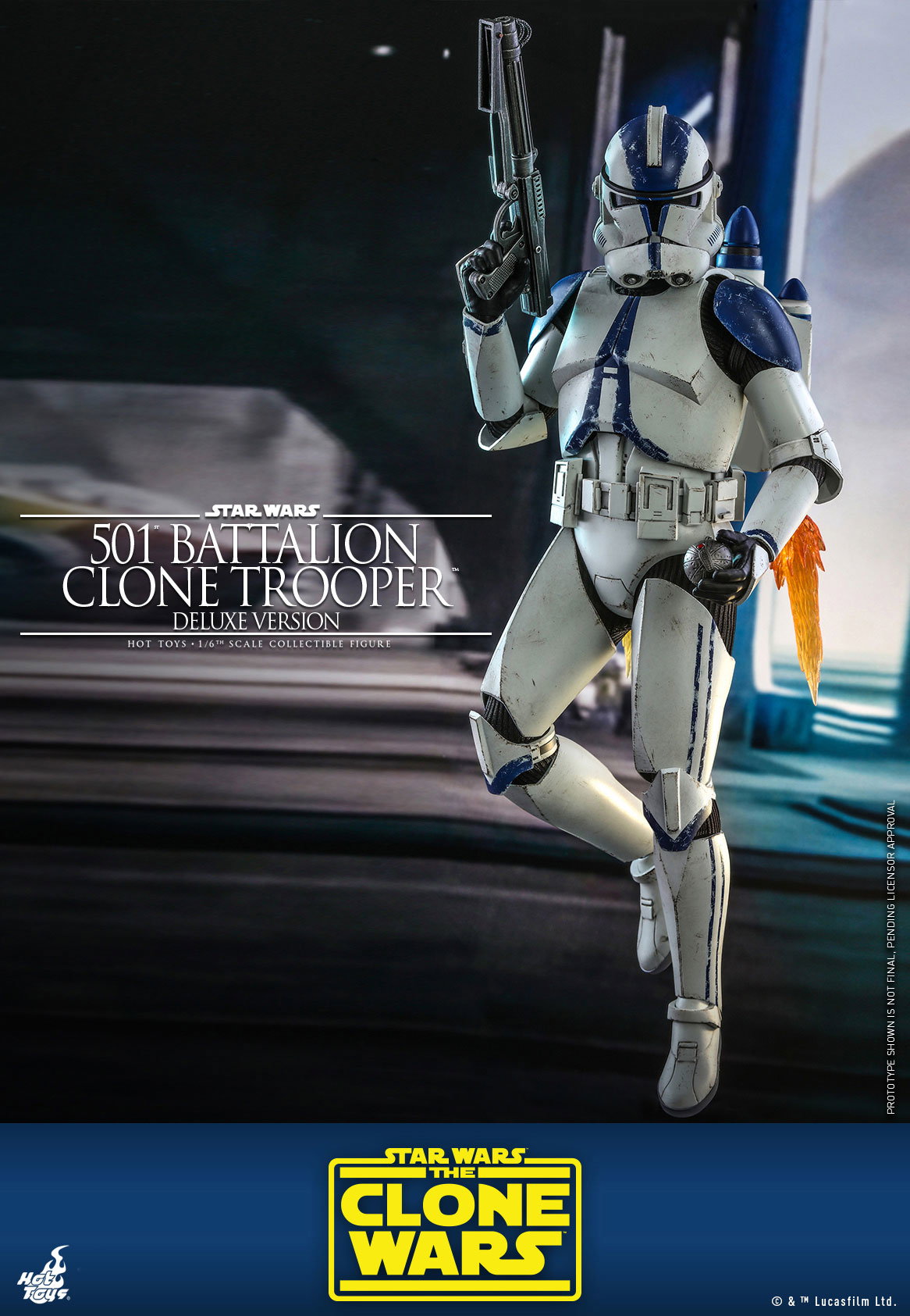 Star Wars: The Clone Wars - 501st Battalion Clone Trooper [With Bonus Accessories] image 2