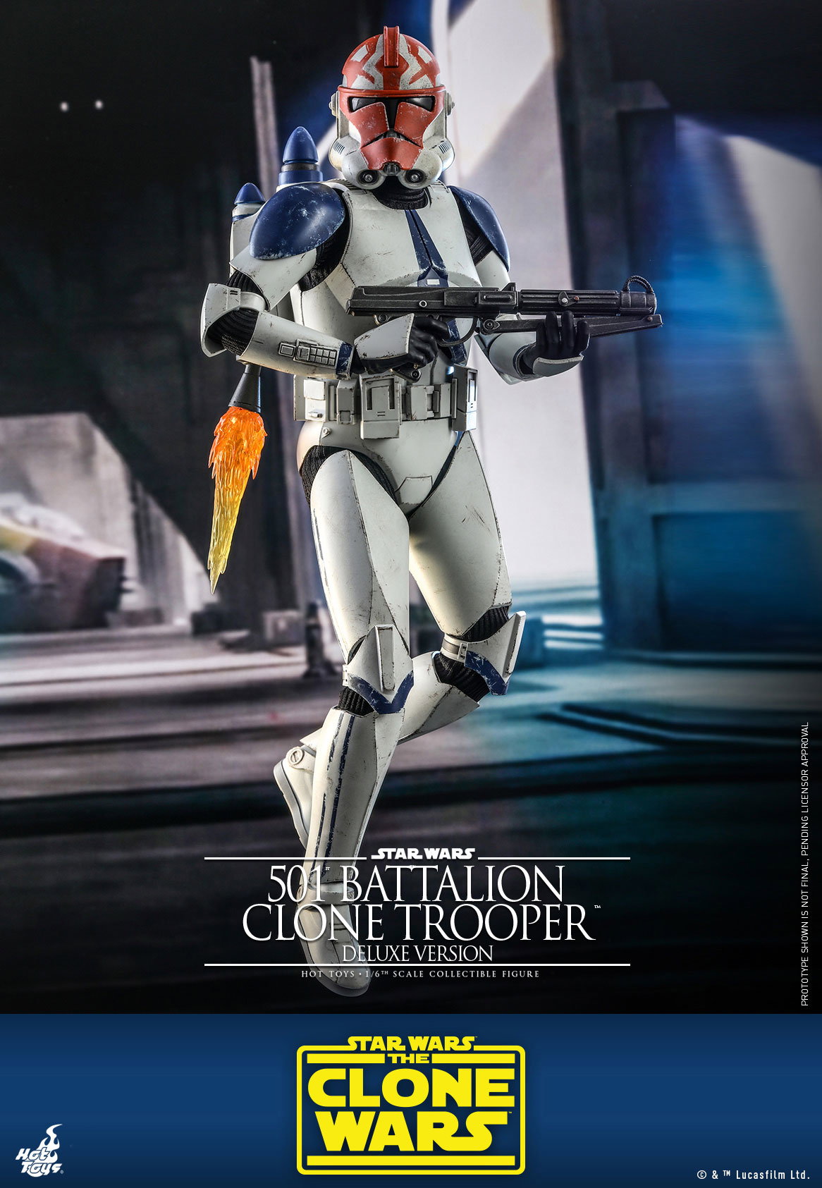 Star Wars: The Clone Wars - 501st Battalion Clone Trooper [With Bonus Accessories] image 3
