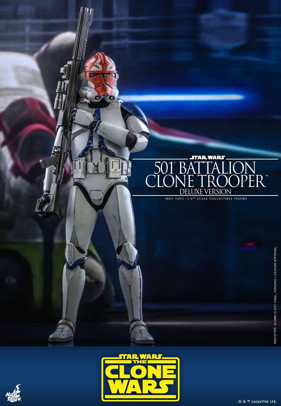 Star Wars: The Clone Wars - 501st Battalion Clone Trooper [With Bonus Accessories] image 4