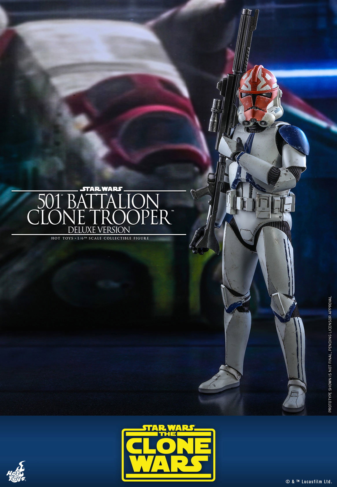 Star Wars: The Clone Wars - 501st Battalion Clone Trooper [With Bonus Accessories] image 5