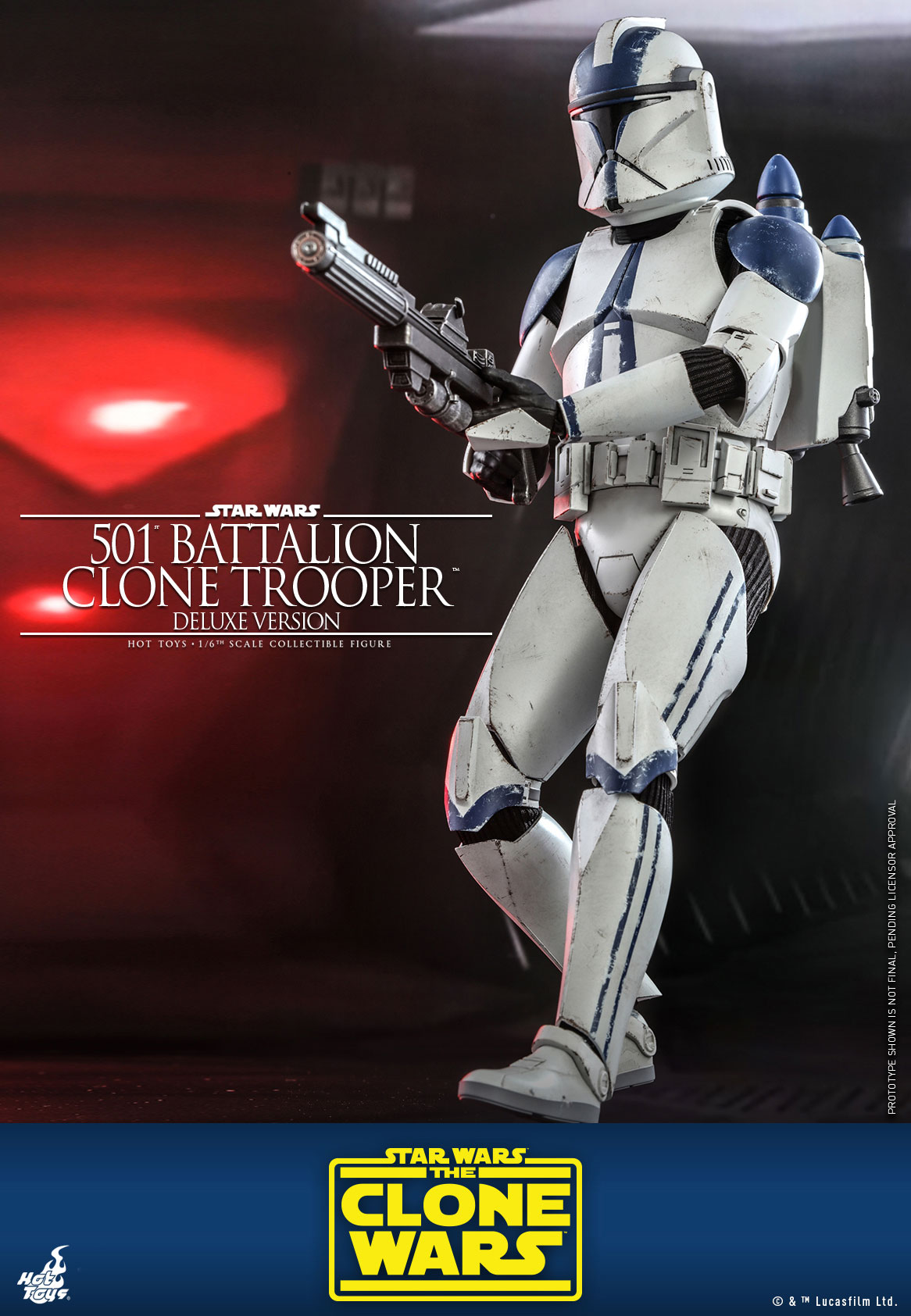 Star Wars: The Clone Wars - 501st Battalion Clone Trooper [With Bonus Accessories] image 6