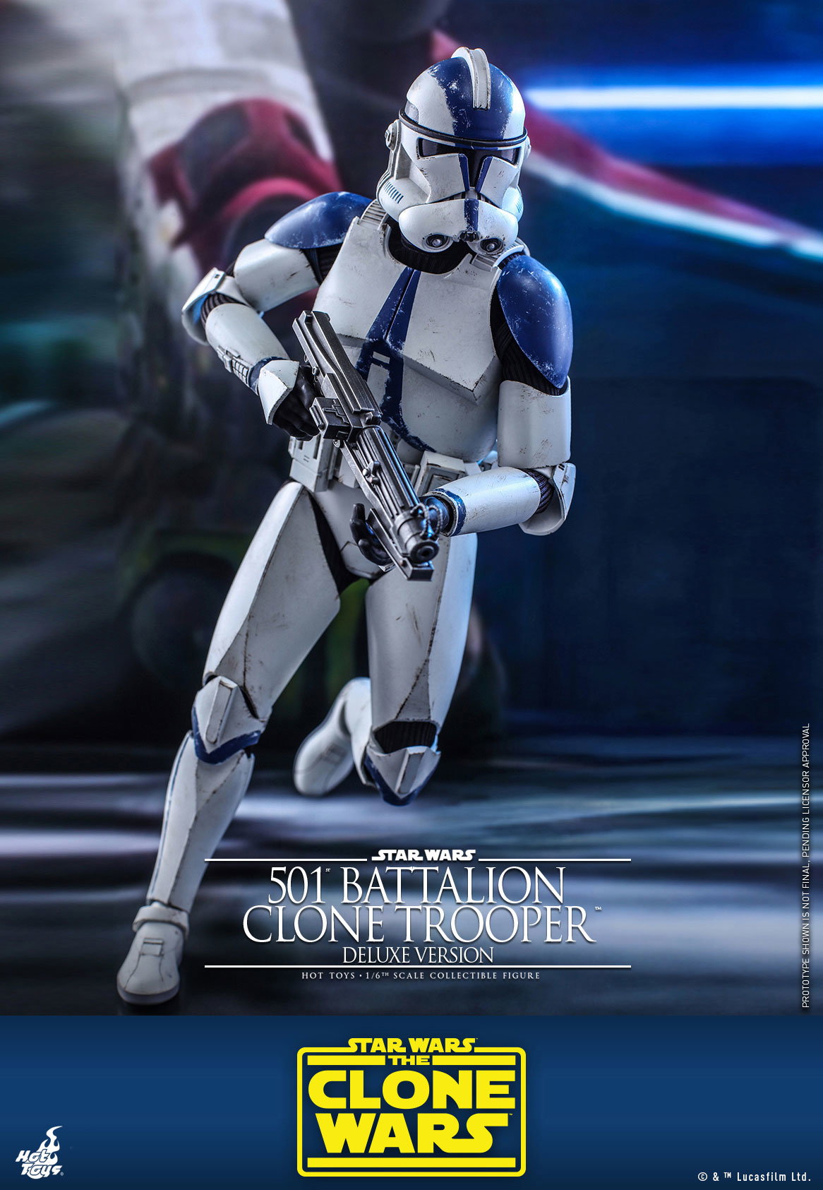 Star Wars: The Clone Wars - 501st Battalion Clone Trooper [With Bonus Accessories] image 7