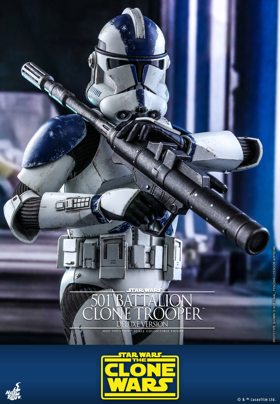 Star Wars: The Clone Wars - 501st Battalion Clone Trooper [With Bonus Accessories] image 8