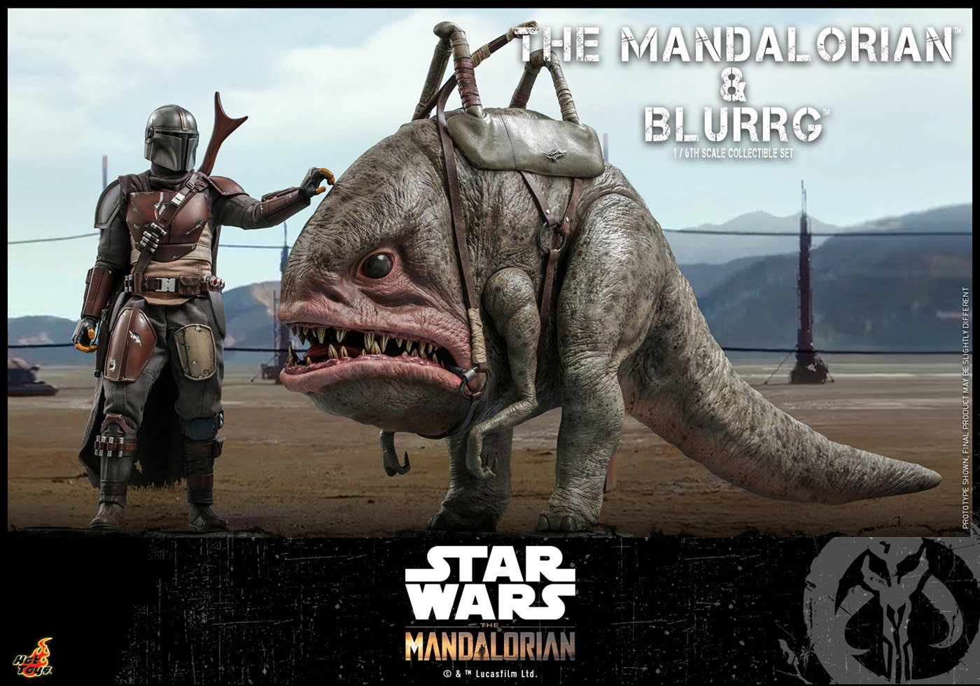 The Mandalorian - The Mandalorian & Blurrg Set image 10