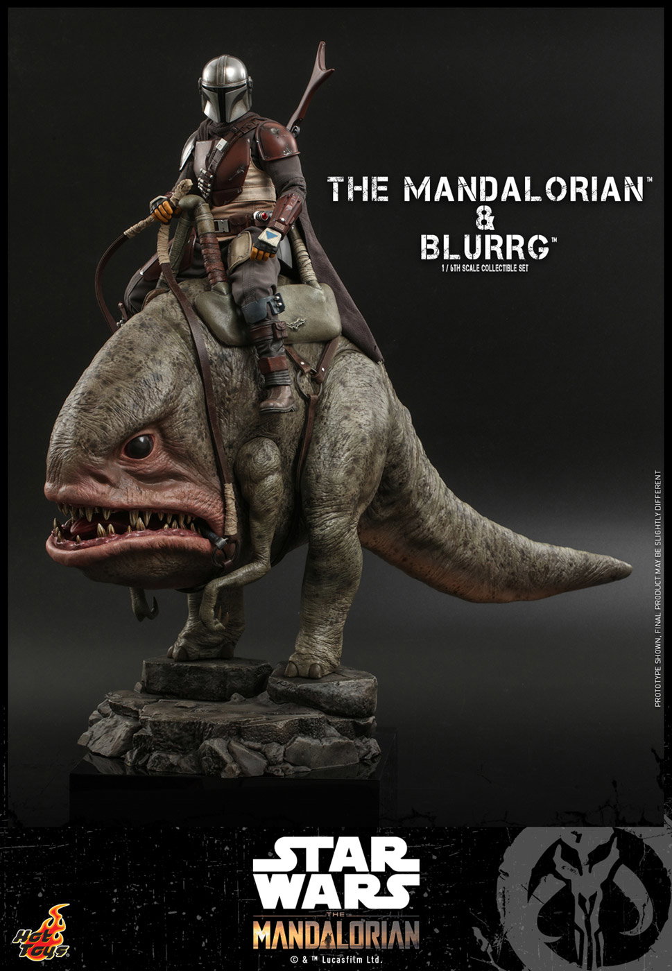 The Mandalorian - The Mandalorian & Blurrg Set image 2