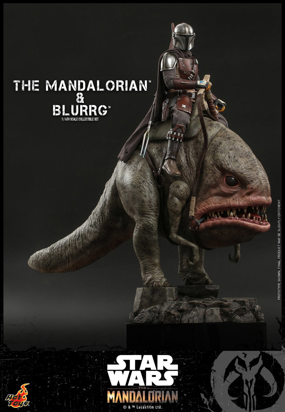The Mandalorian - The Mandalorian & Blurrg Set image 3