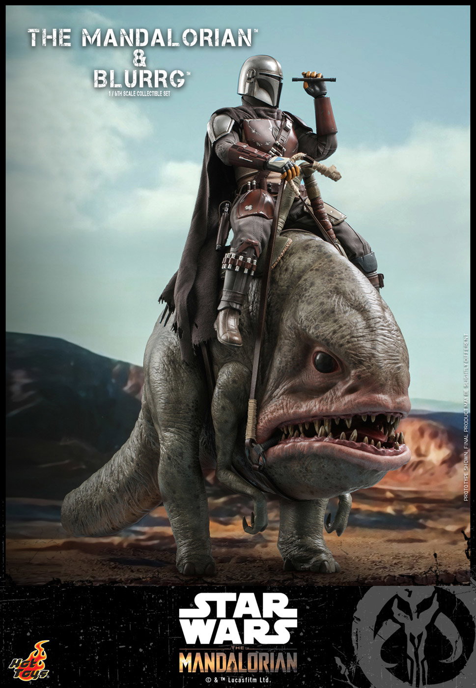The Mandalorian - The Mandalorian & Blurrg Set image 5
