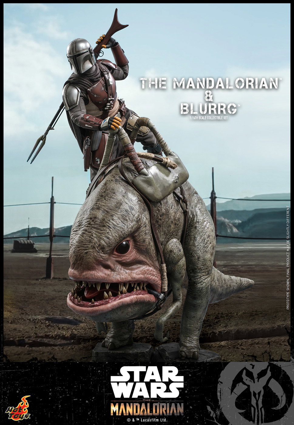 The Mandalorian - The Mandalorian & Blurrg Set image 6