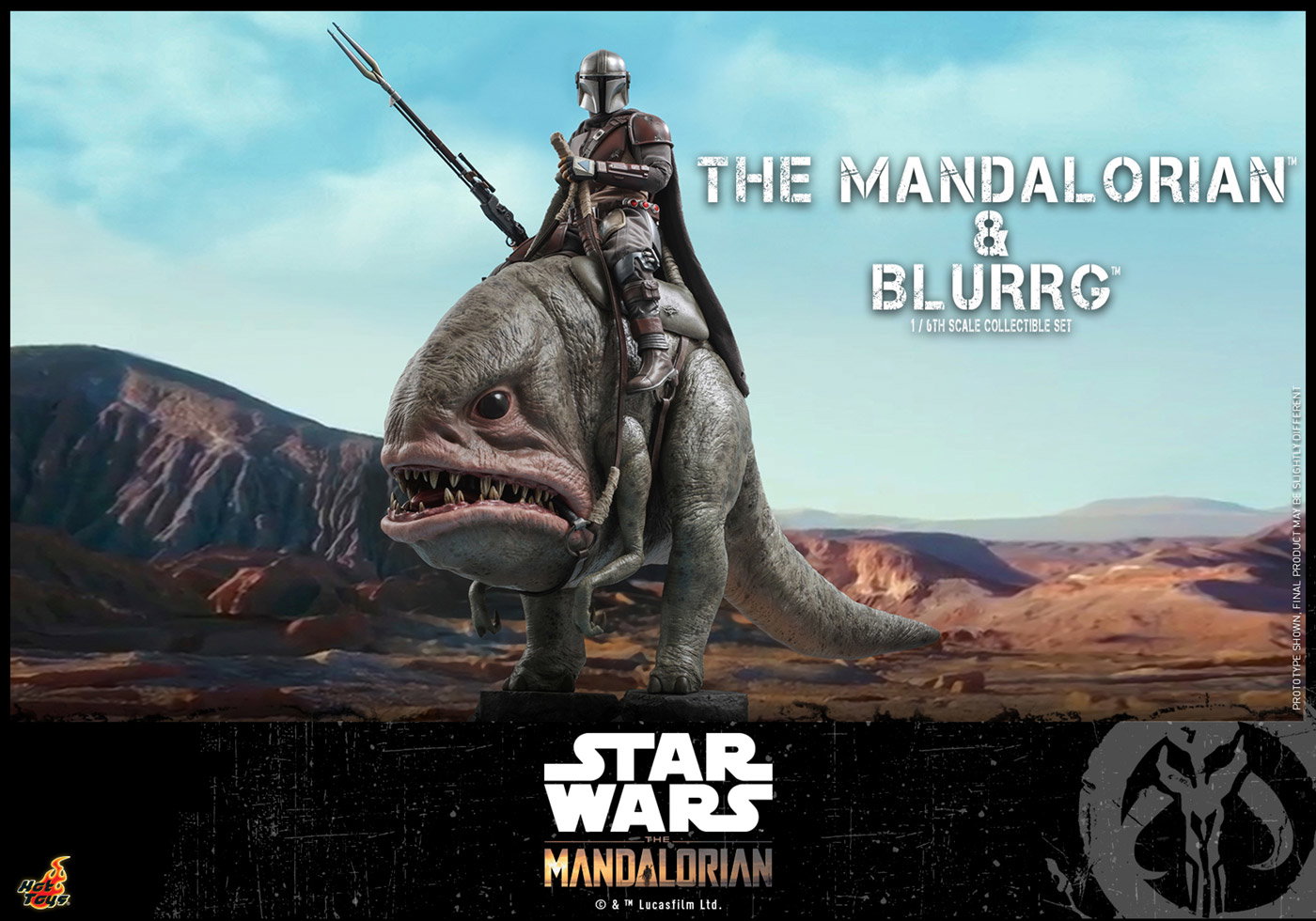 The Mandalorian - The Mandalorian & Blurrg Set image 7