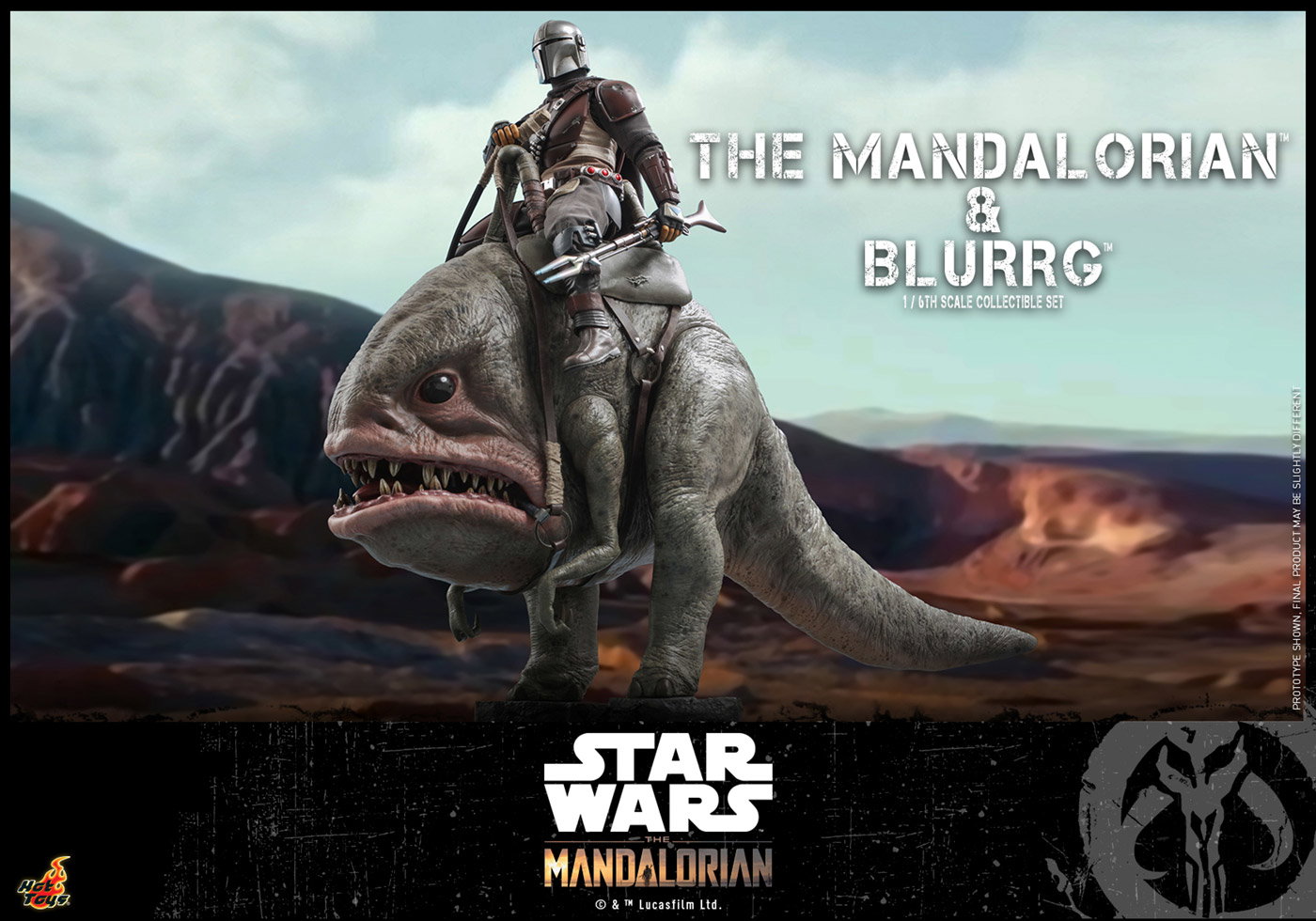 The Mandalorian - The Mandalorian & Blurrg Set image 8