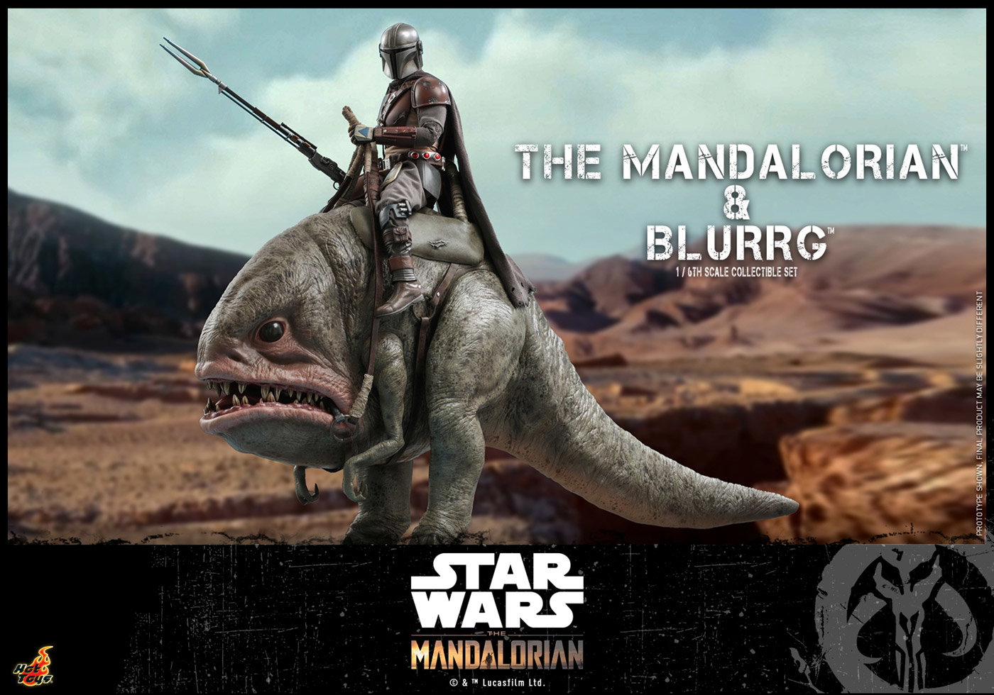 The Mandalorian - The Mandalorian & Blurrg Set image 9