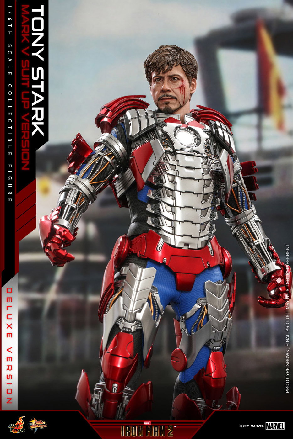 Iron Man 2 - Tony Stark (Mark V Suit Up Version) [With Bonus Accessories] image 7