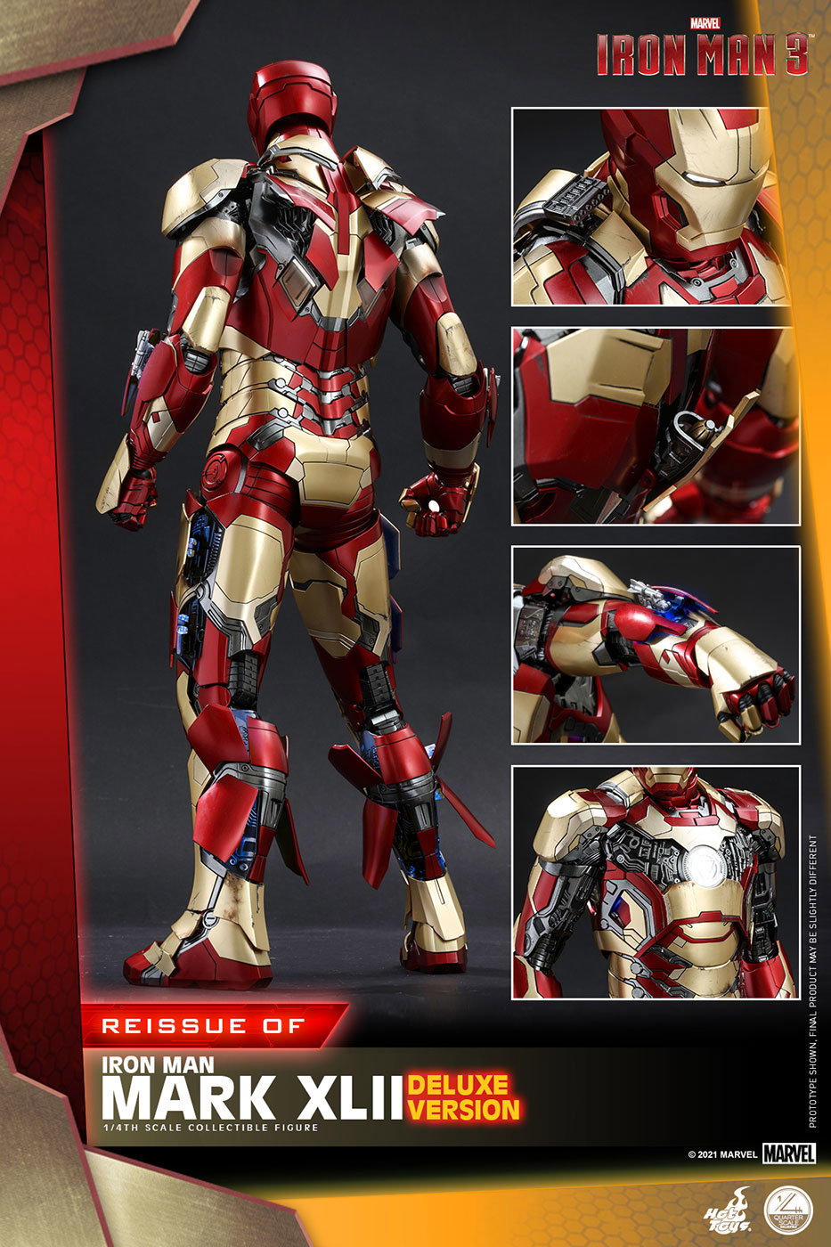 Iron Man 3 - Mark 42 [With Bonus Accessories] (Reproduction) image 4