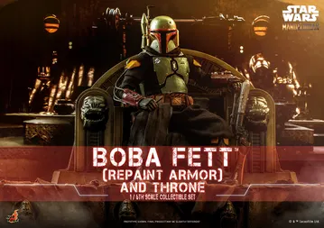 The Mandalorian - Boba Fett (Repaint Armor Version) & Throne [With Bonus Accessories]