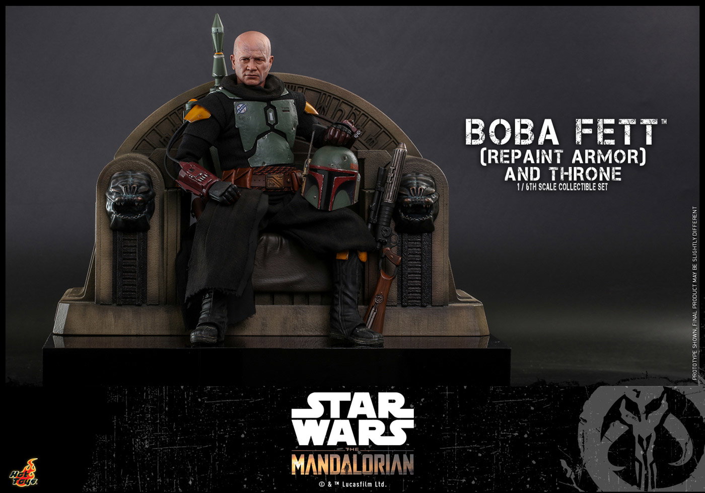 The Mandalorian - Boba Fett (Repaint Armor Version) & Throne [With Bonus Accessories] image 2