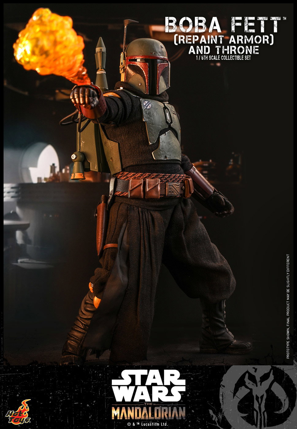 The Mandalorian - Boba Fett (Repaint Armor Version) & Throne [With Bonus Accessories] image 7