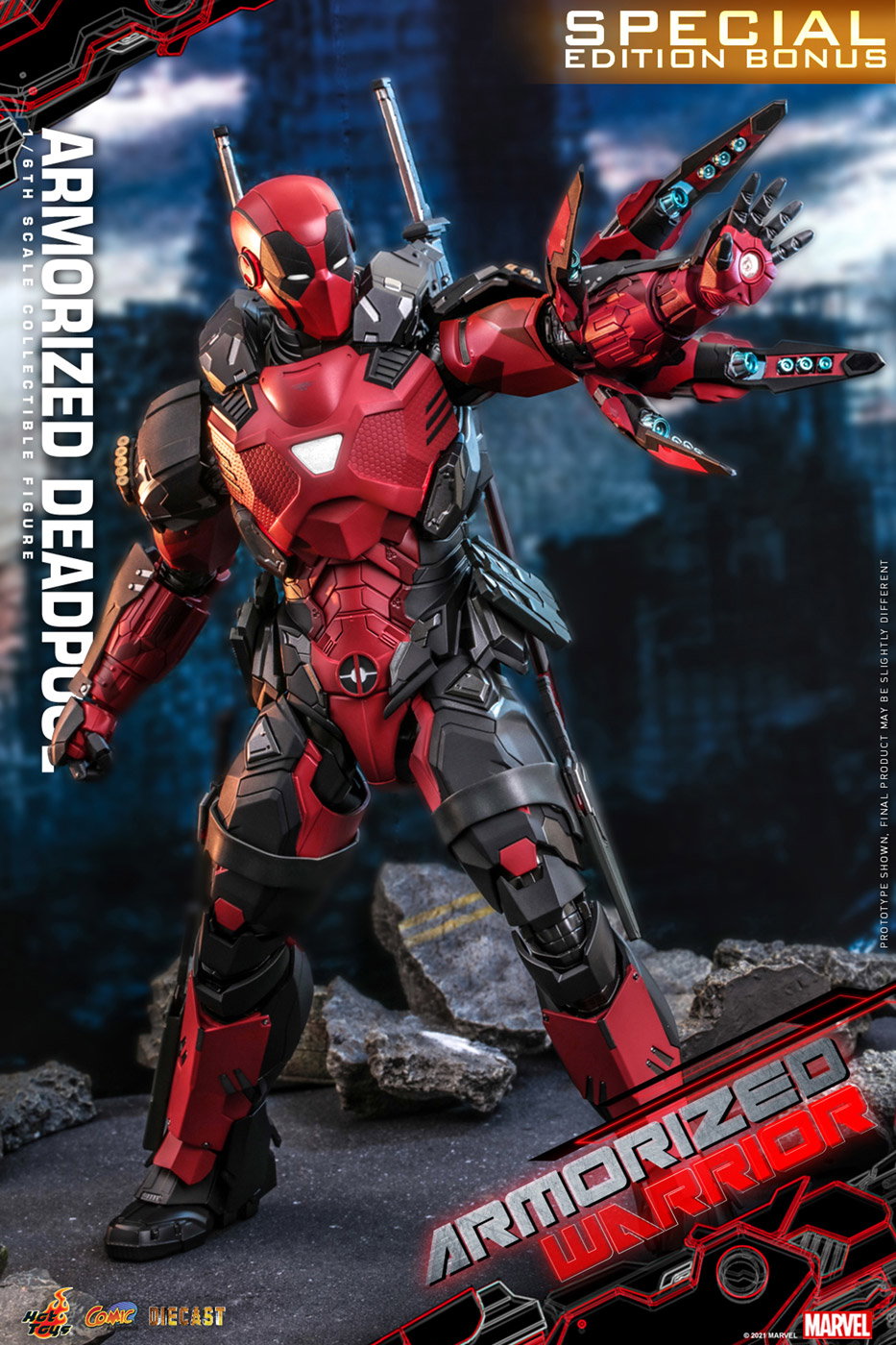 Marvel Comics - Armorized Warrior Collection: Armorized Deadpool [With Bonus Accessory] image 2