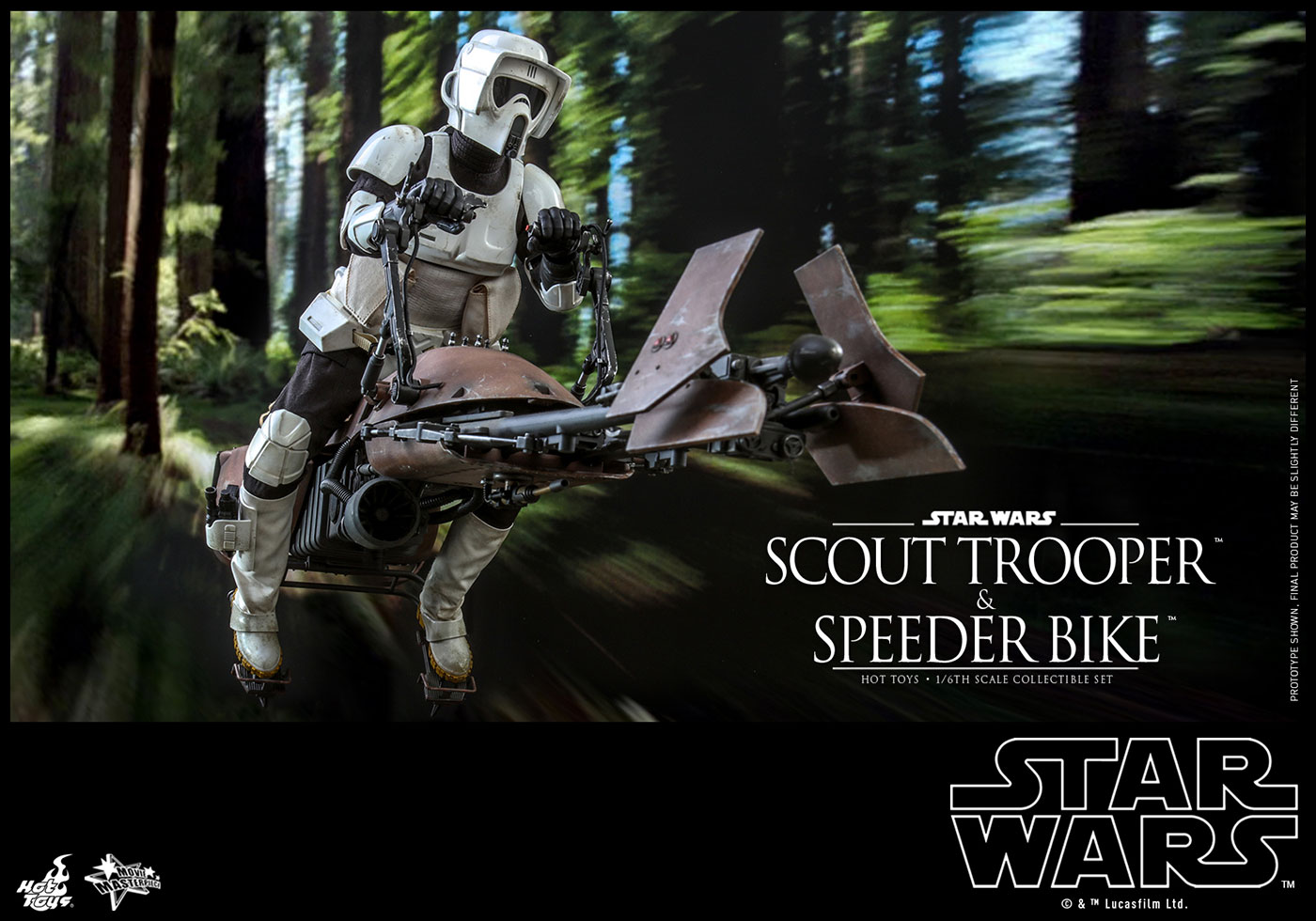 Star Wars / Episode VI Return Of The Jedi - Scout Trooper & Speeder Bike image 3