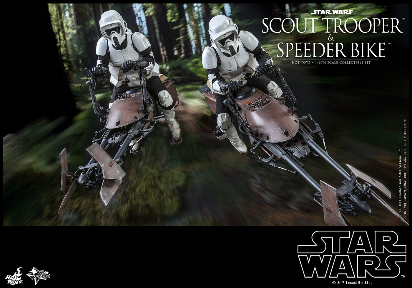 Star Wars / Episode VI Return Of The Jedi - Scout Trooper & Speeder Bike image 7