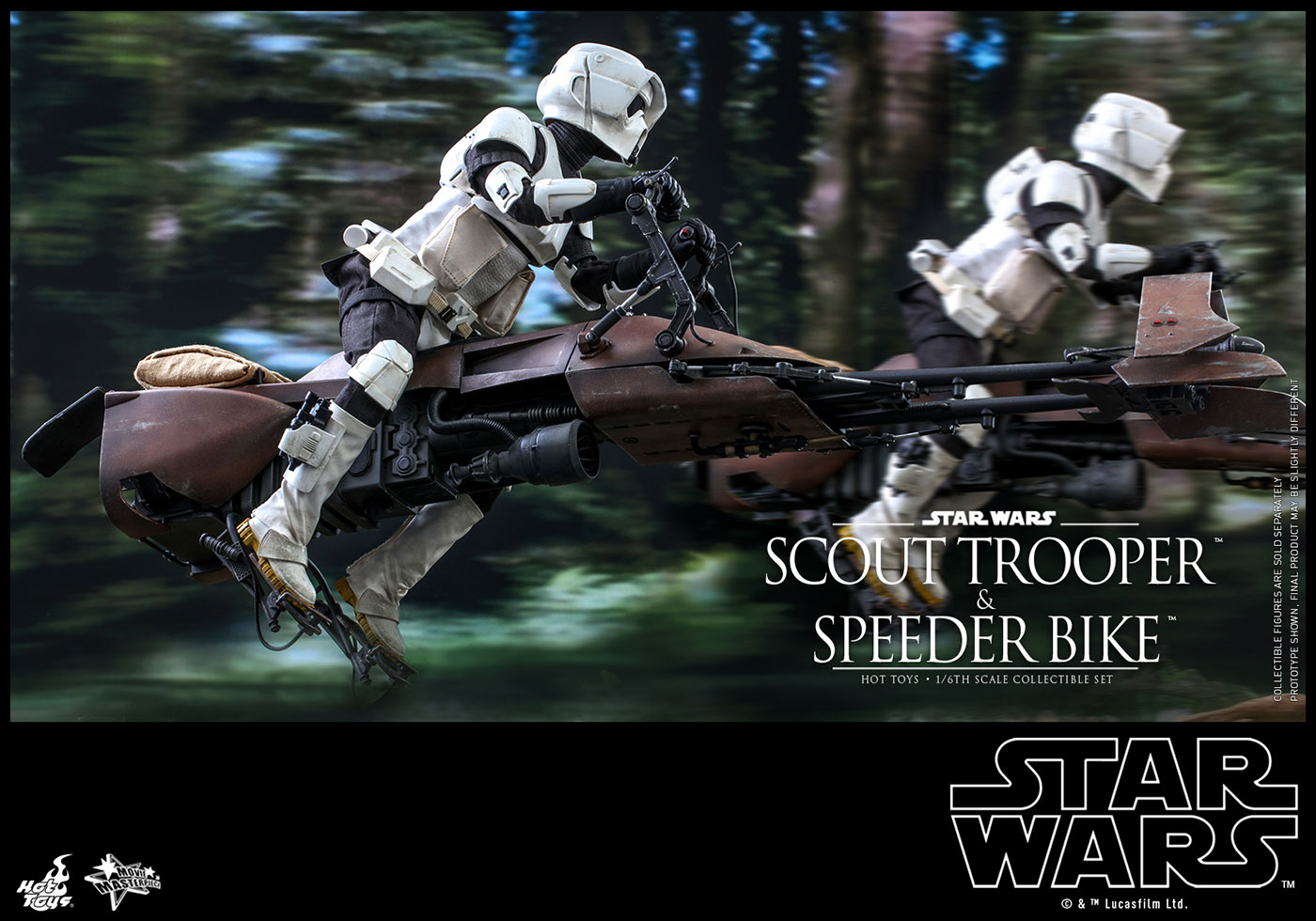Star Wars / Episode VI Return Of The Jedi - Scout Trooper & Speeder Bike image 9
