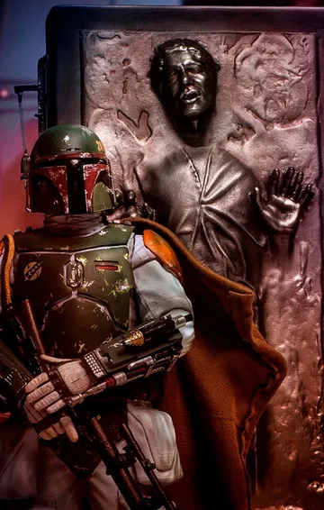 Boba Fett & Han Solo in Carbonite Deluxe - Star Wars