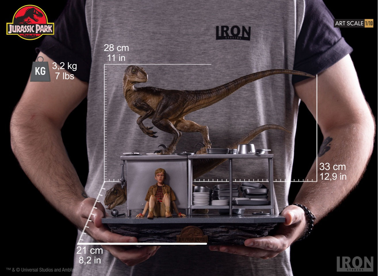 Velociraptors in the Kitchen Diorama - Jurassic Park image 3