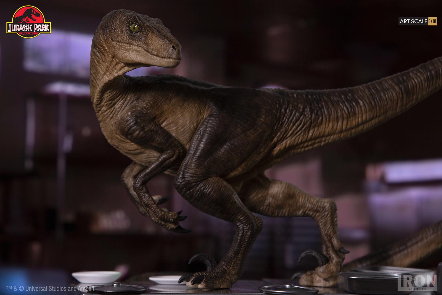 Velociraptors in the Kitchen Diorama - Jurassic Park image 4