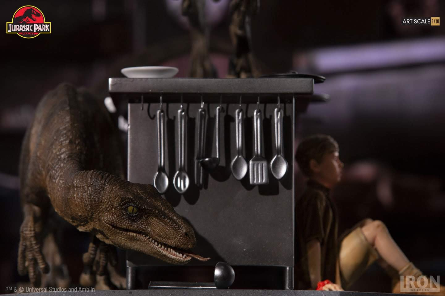 Velociraptors in the Kitchen Diorama - Jurassic Park image 6