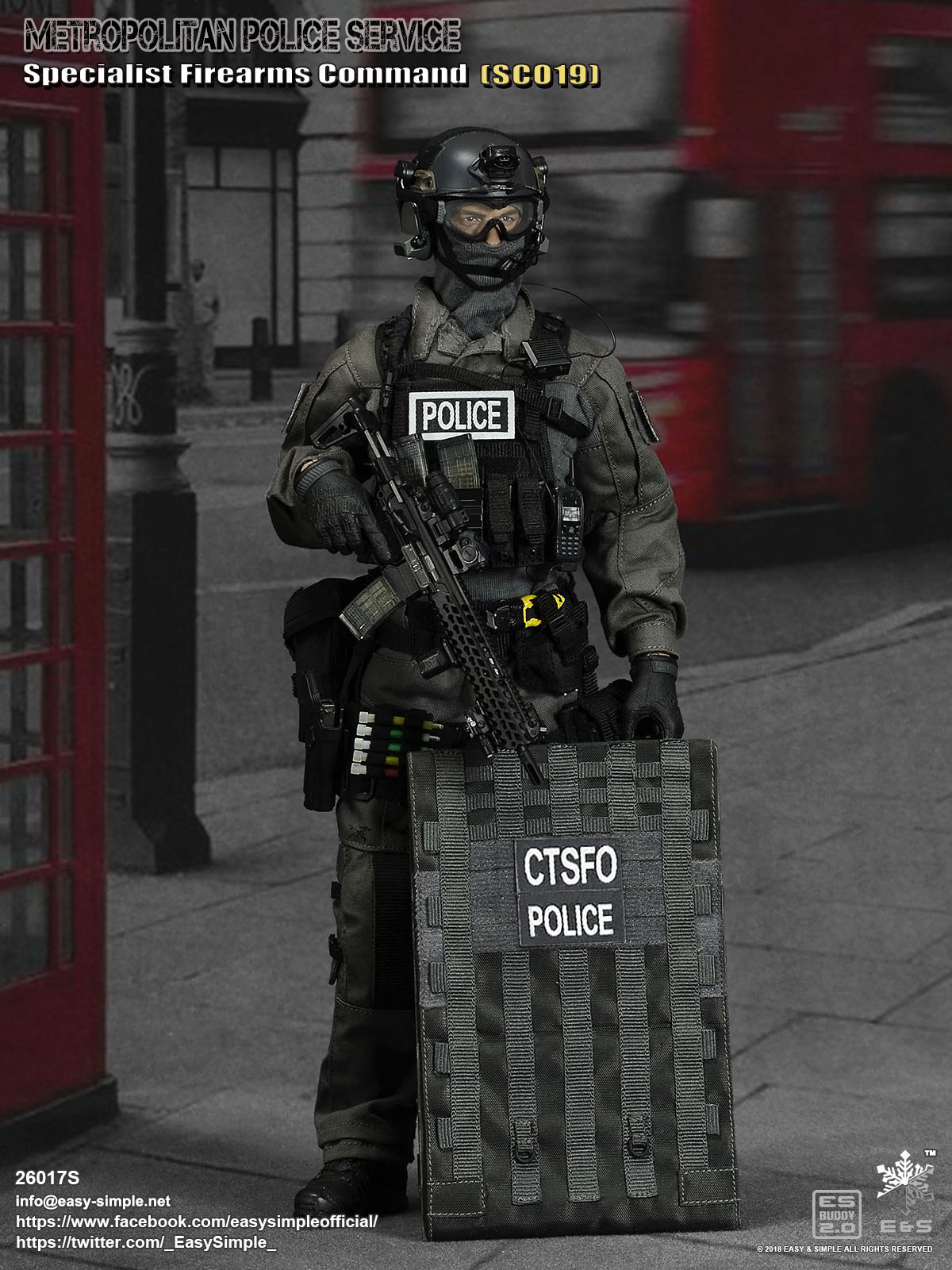 British Specialist Firearms Command Shieldman image 2