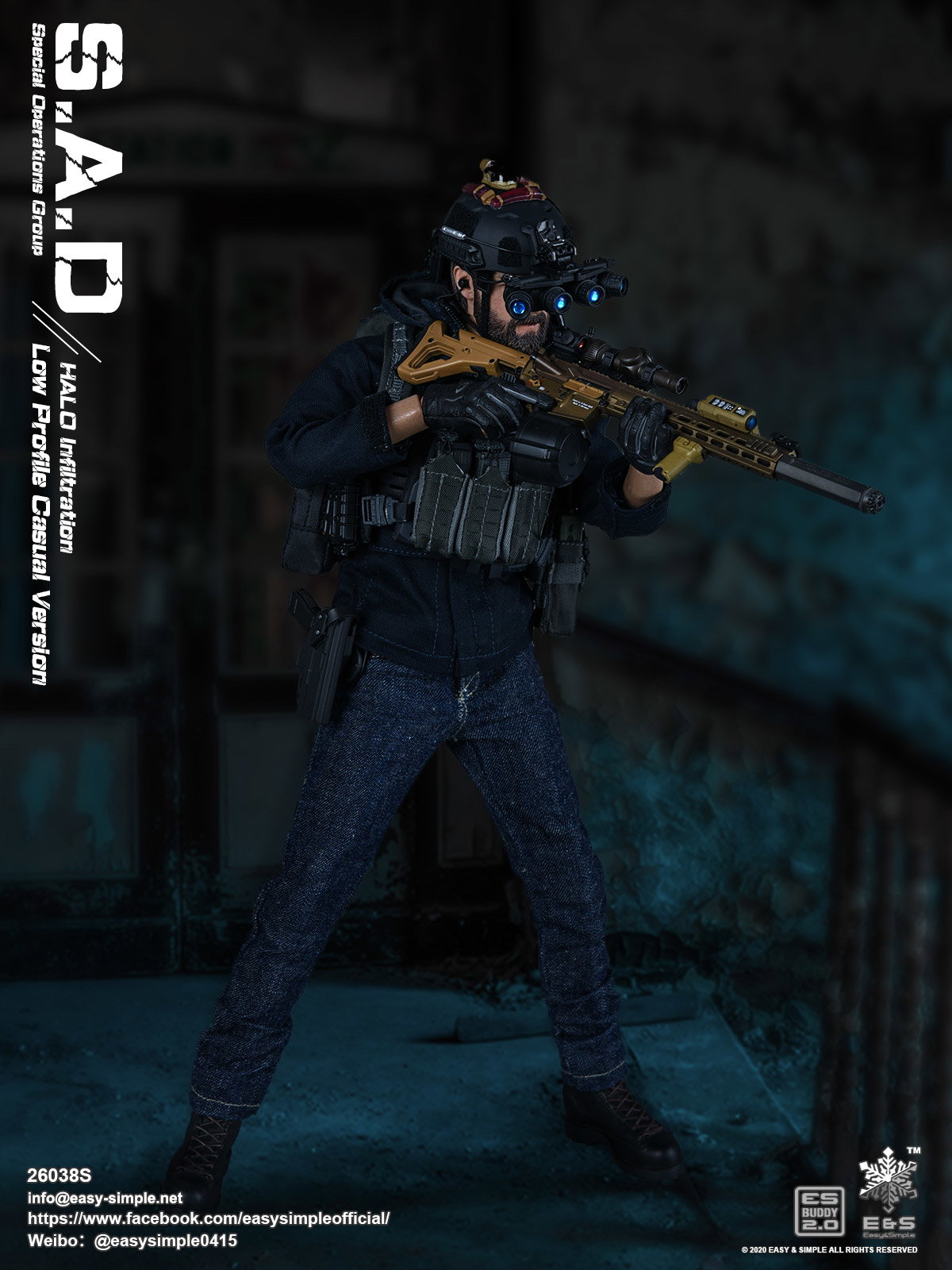 S.A.D Special Operation Group Low Profile Casual Version HALO Infiltration image 10