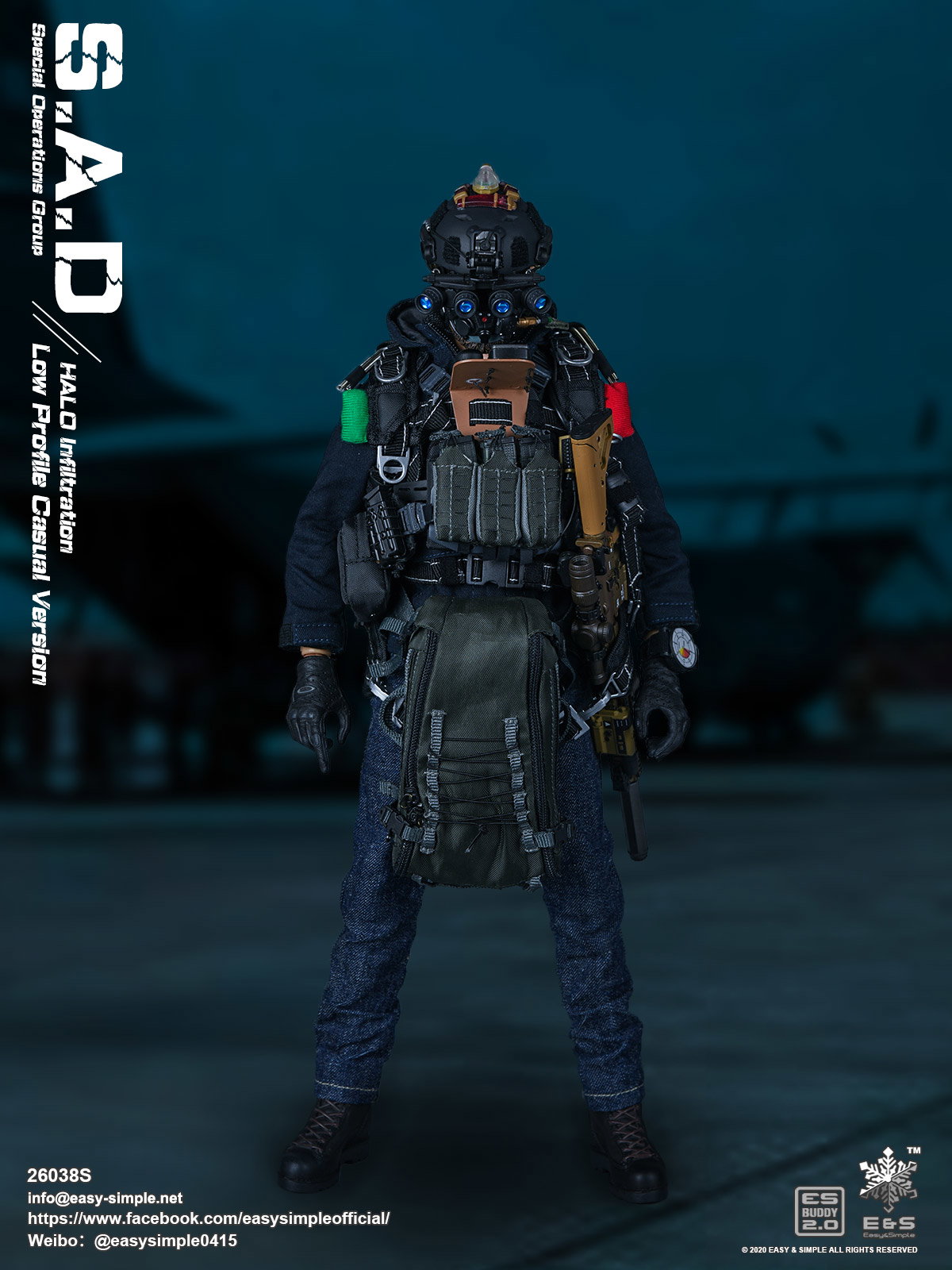 S.A.D Special Operation Group Low Profile Casual Version HALO Infiltration image 2