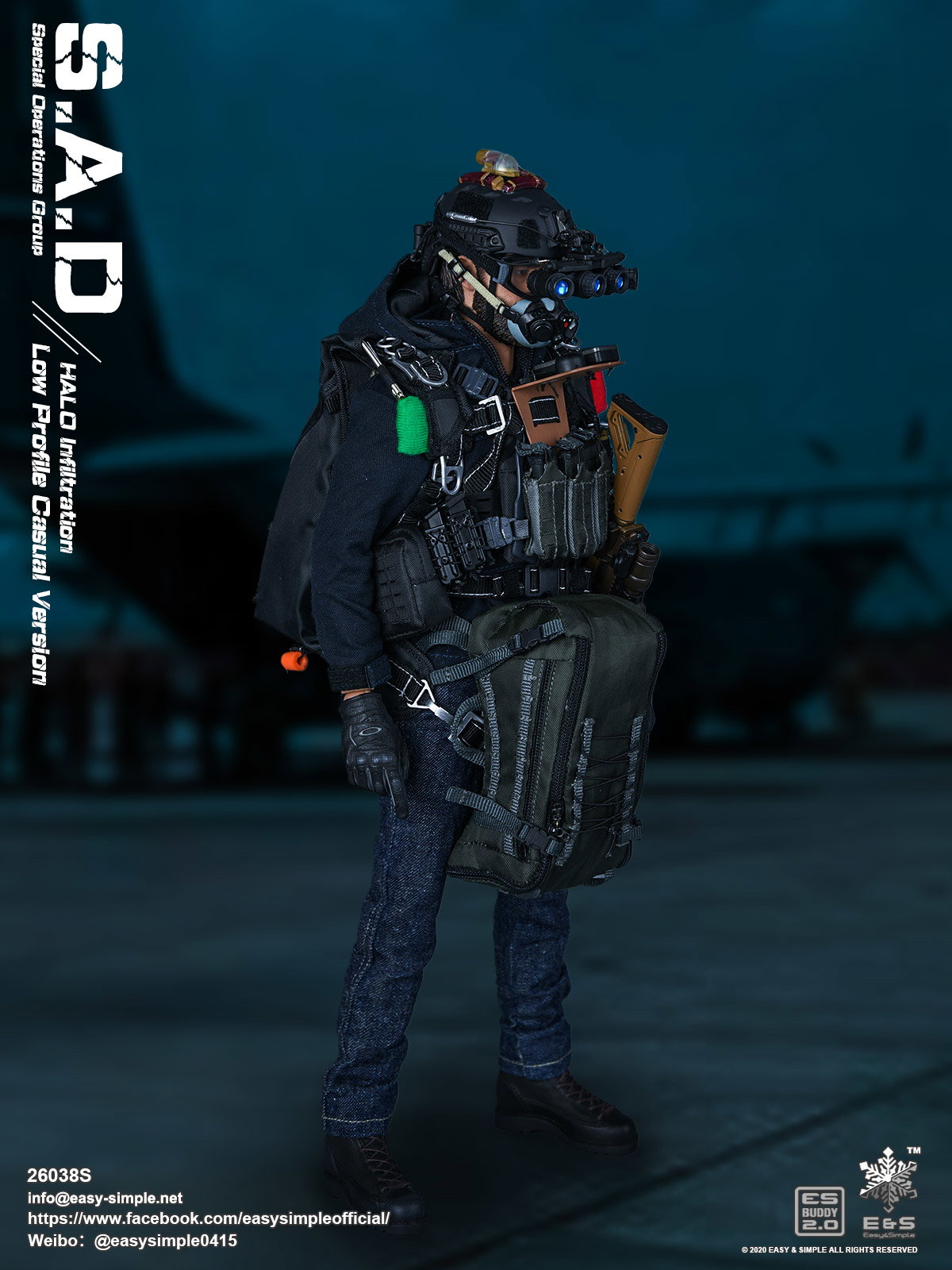 S.A.D Special Operation Group Low Profile Casual Version HALO Infiltration image 4