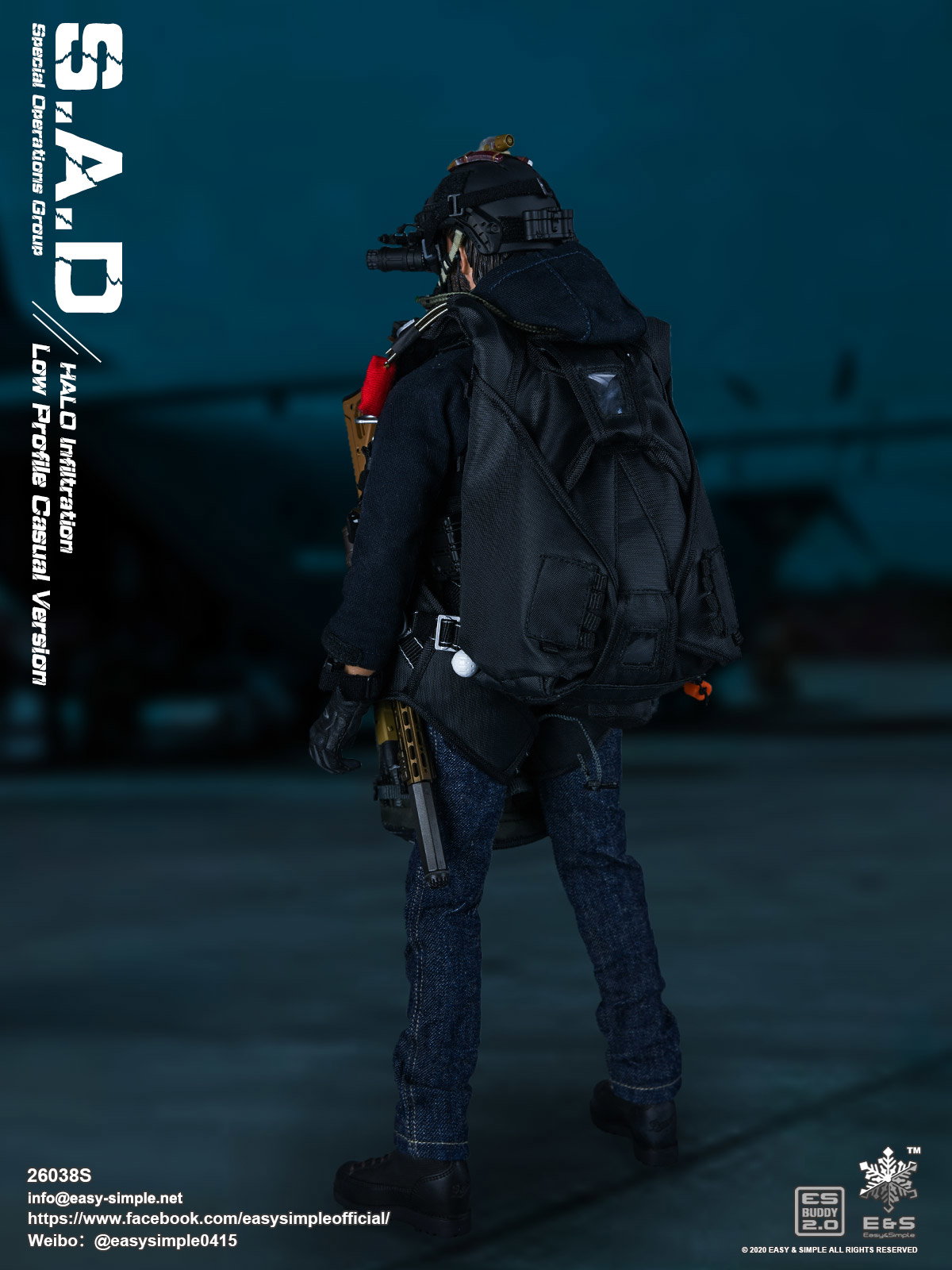 S.A.D Special Operation Group Low Profile Casual Version HALO Infiltration image 5