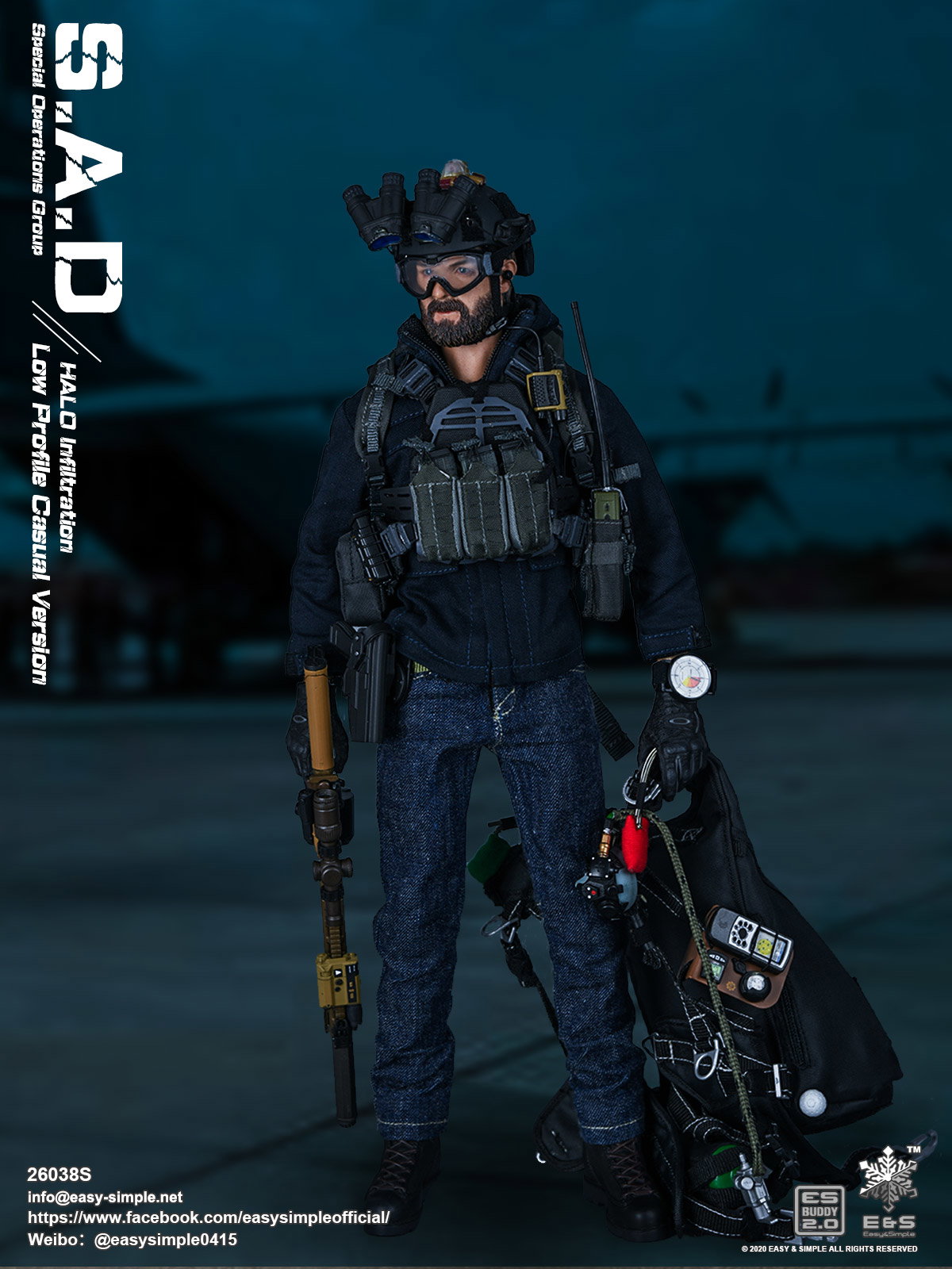 S.A.D Special Operation Group Low Profile Casual Version HALO Infiltration image 6