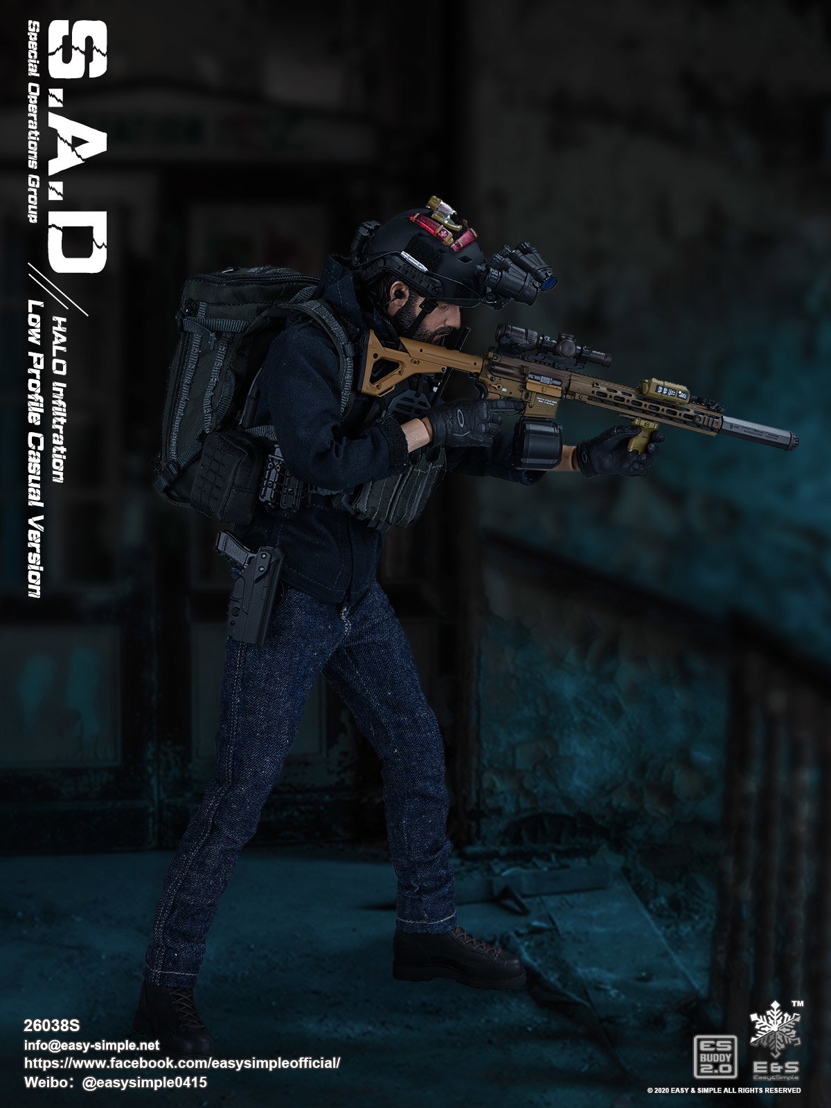 S.A.D Special Operation Group Low Profile Casual Version HALO Infiltration image 7