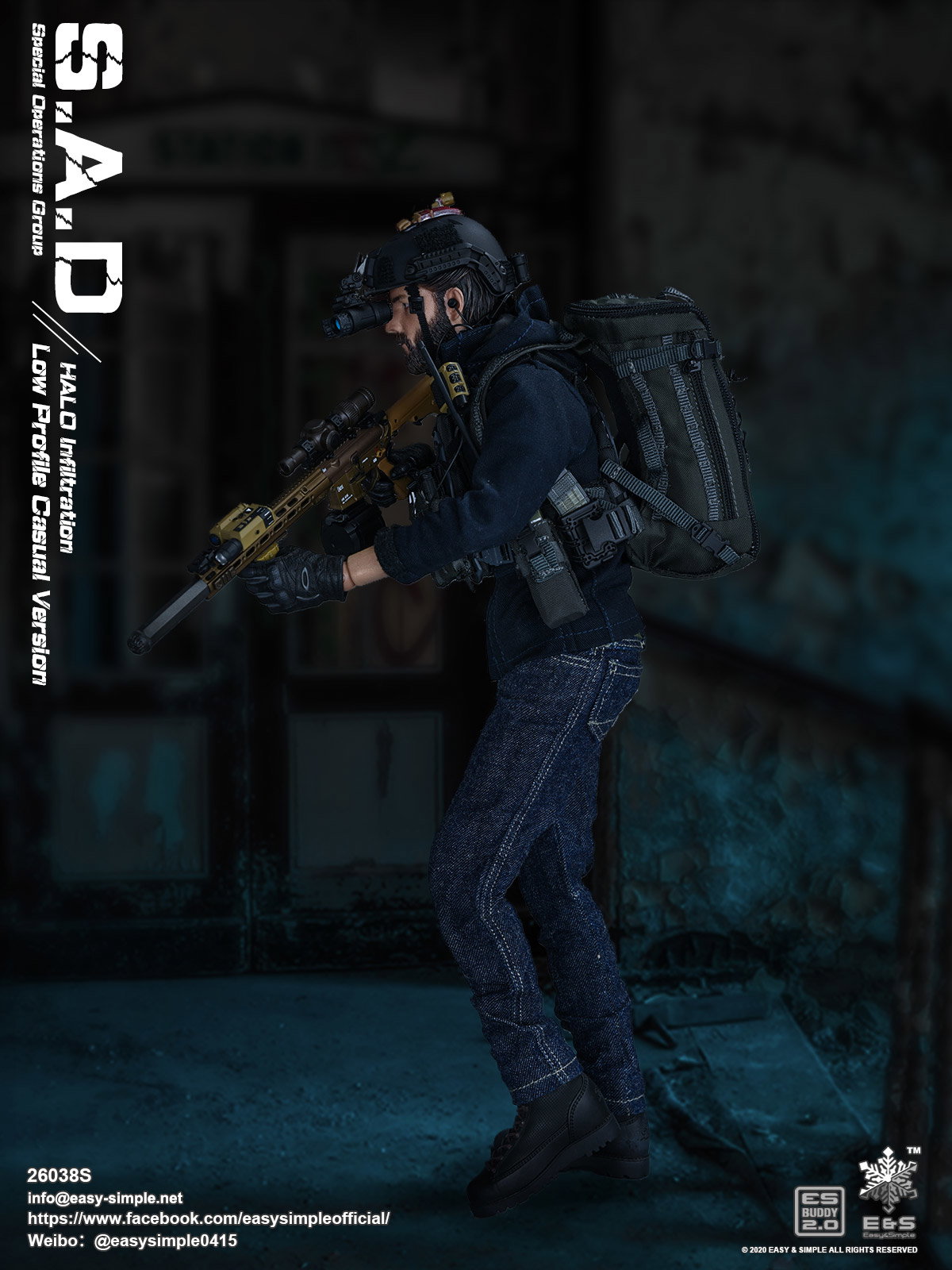 S.A.D Special Operation Group Low Profile Casual Version HALO Infiltration image 9