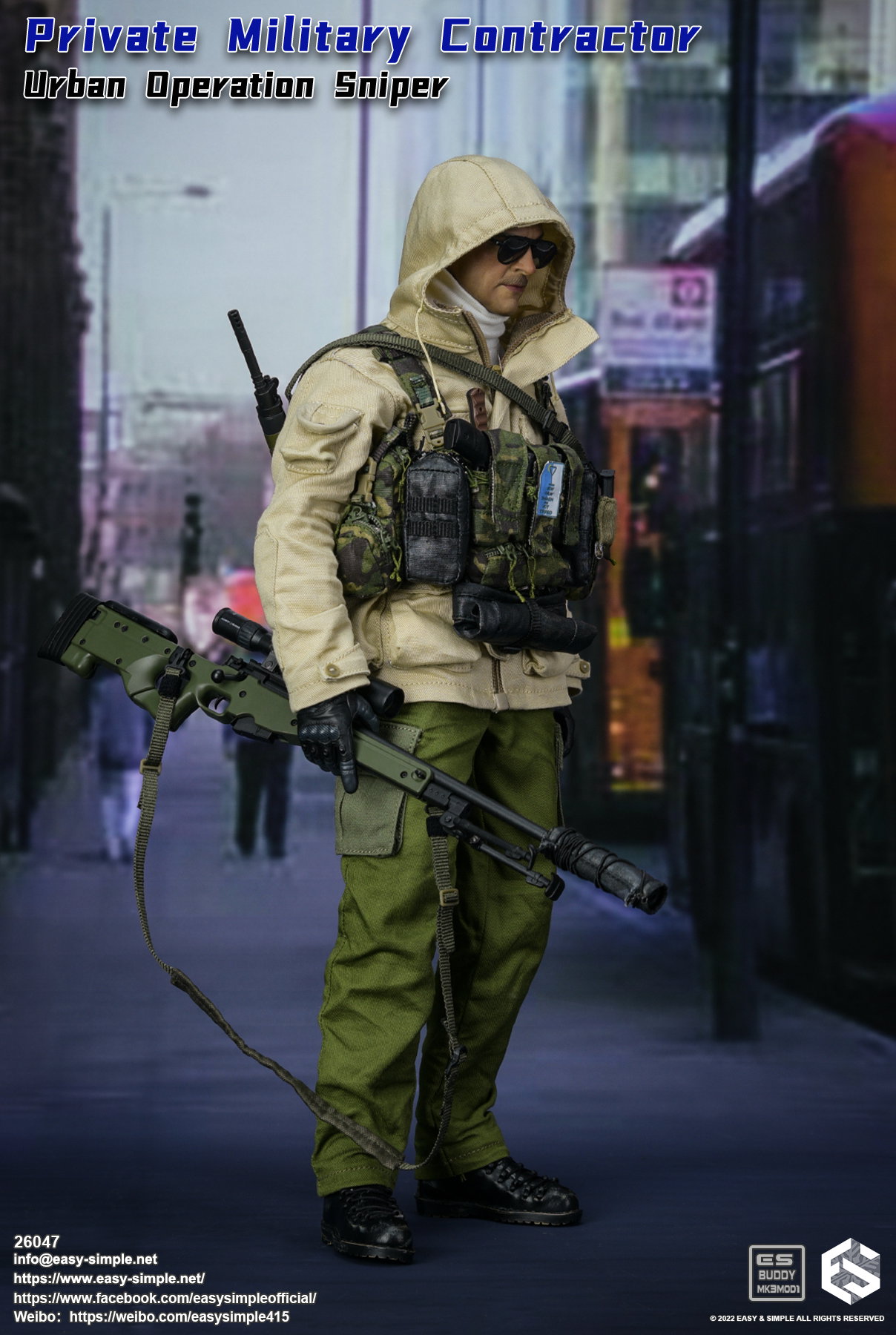 Private Military Contractor Urban Operation Sniper image 3