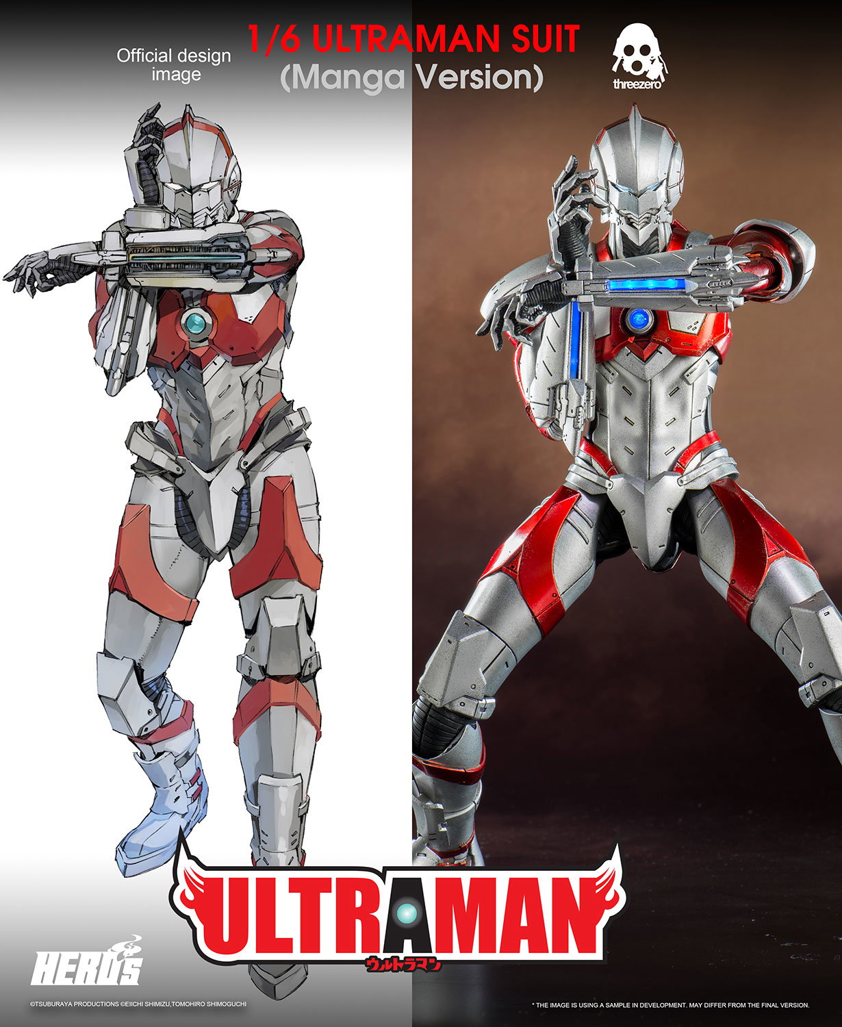 Anime 'ULTRAMAN' FigZero 1/6 ULTRAMAN SUIT (Anime Version) image 2